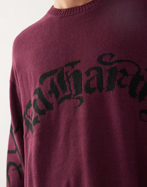 Intarsia Drag And Tattoo Knitted Jumper