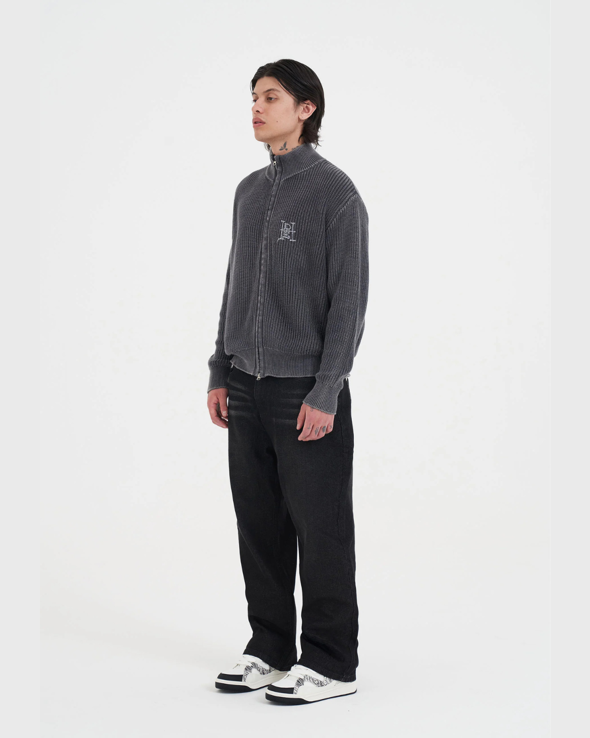 Skull And Snake Zip Thru Jumper