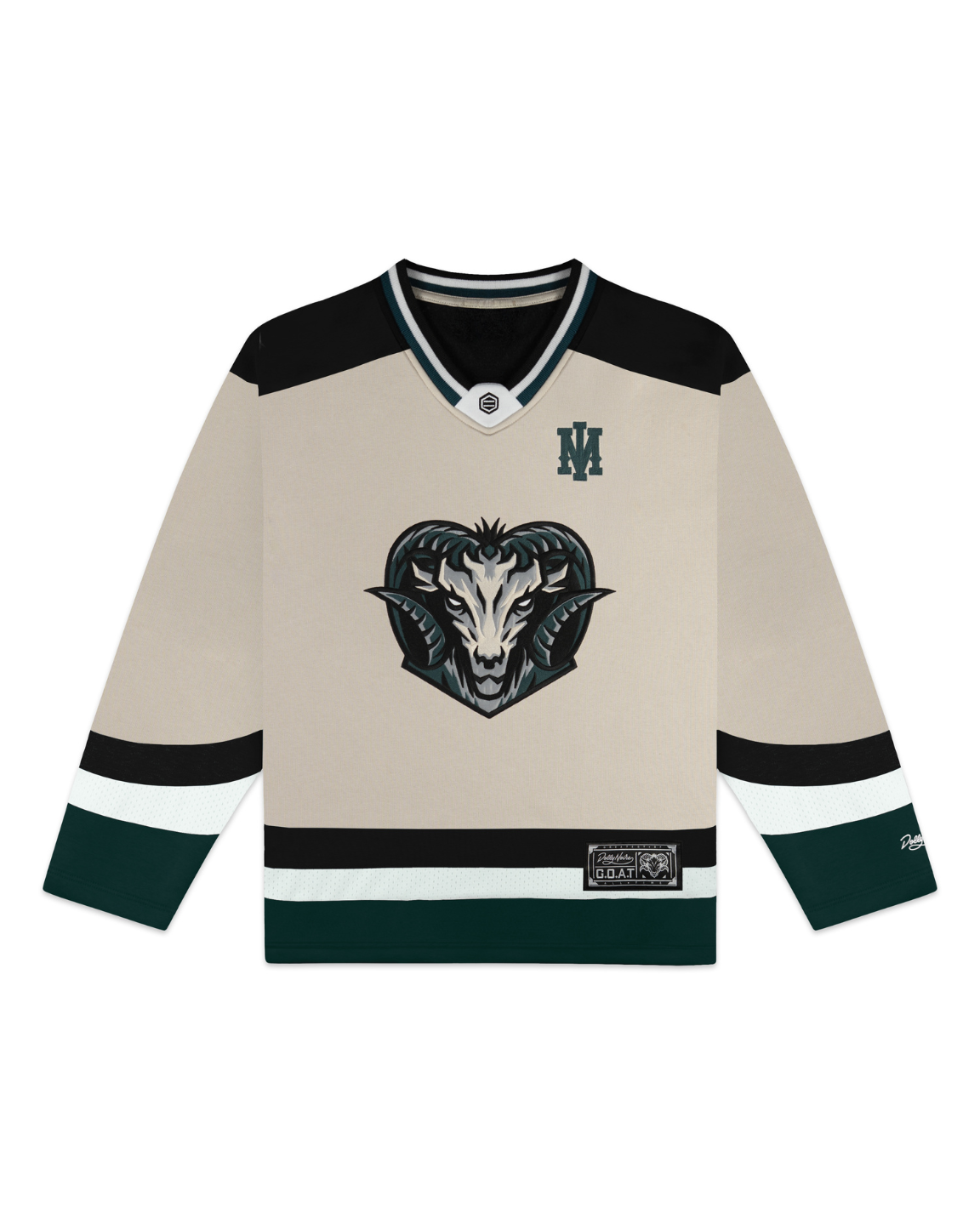 GOAT Hockey Crewneck Beige