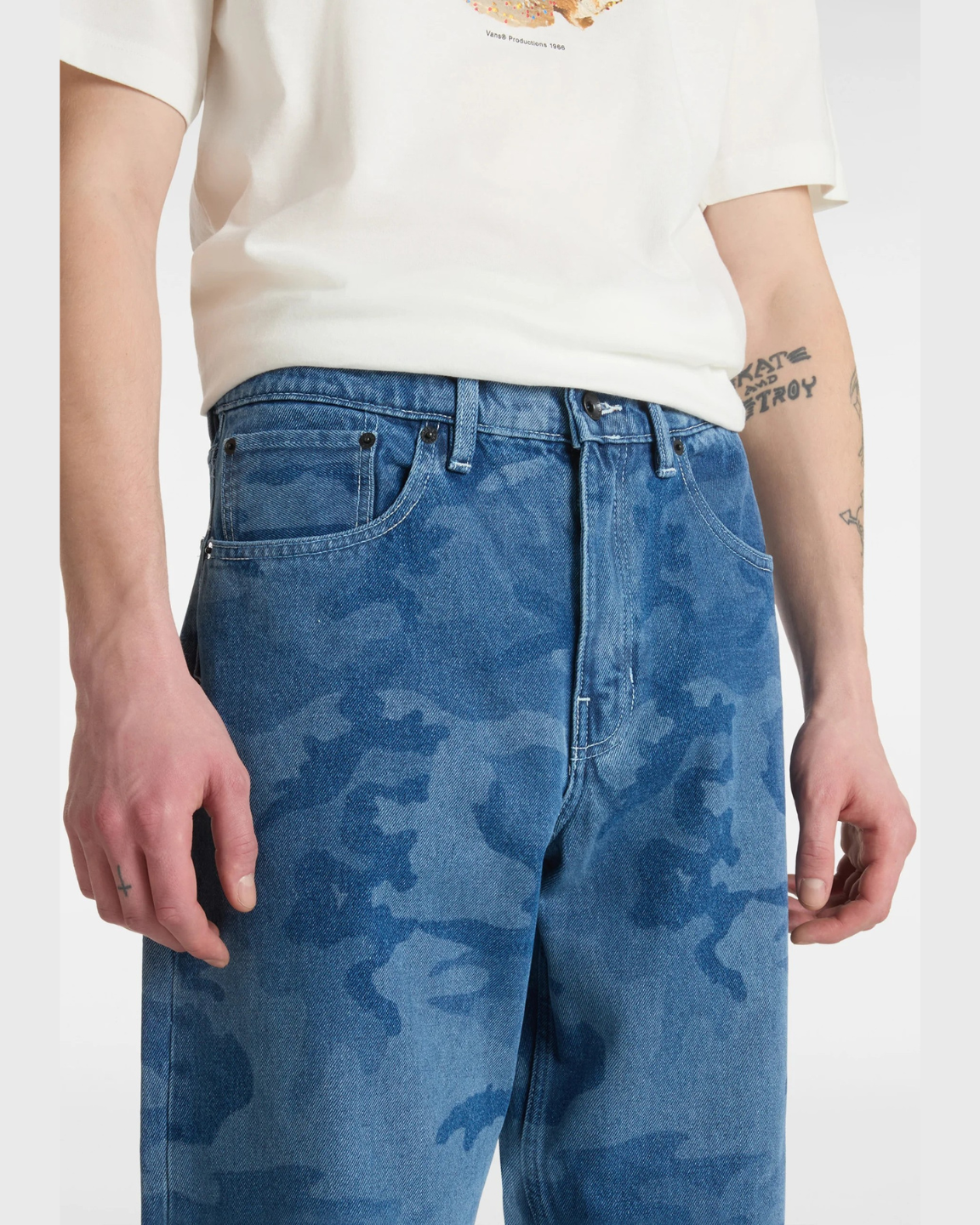 Check 5 Loose Camo Denim