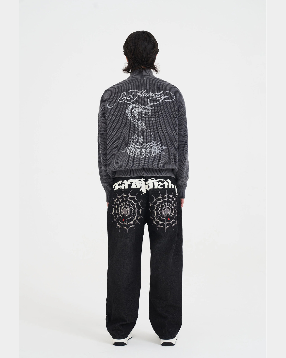 Skull And Snake Zip Thru Jumper