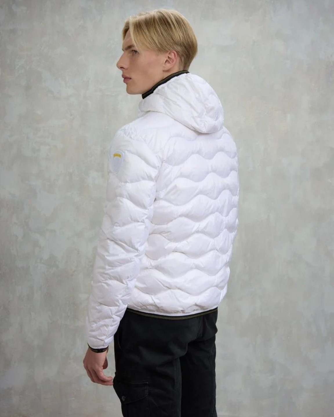 Blauer Piumino Ad Onde Wave